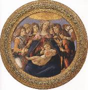 Sandro Botticelli Madonna and Child with six Angels or Madonna of the Pomegranate (mk36) Sweden oil painting artist